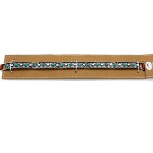 MOA USA Tan and Turquoise Hat Band